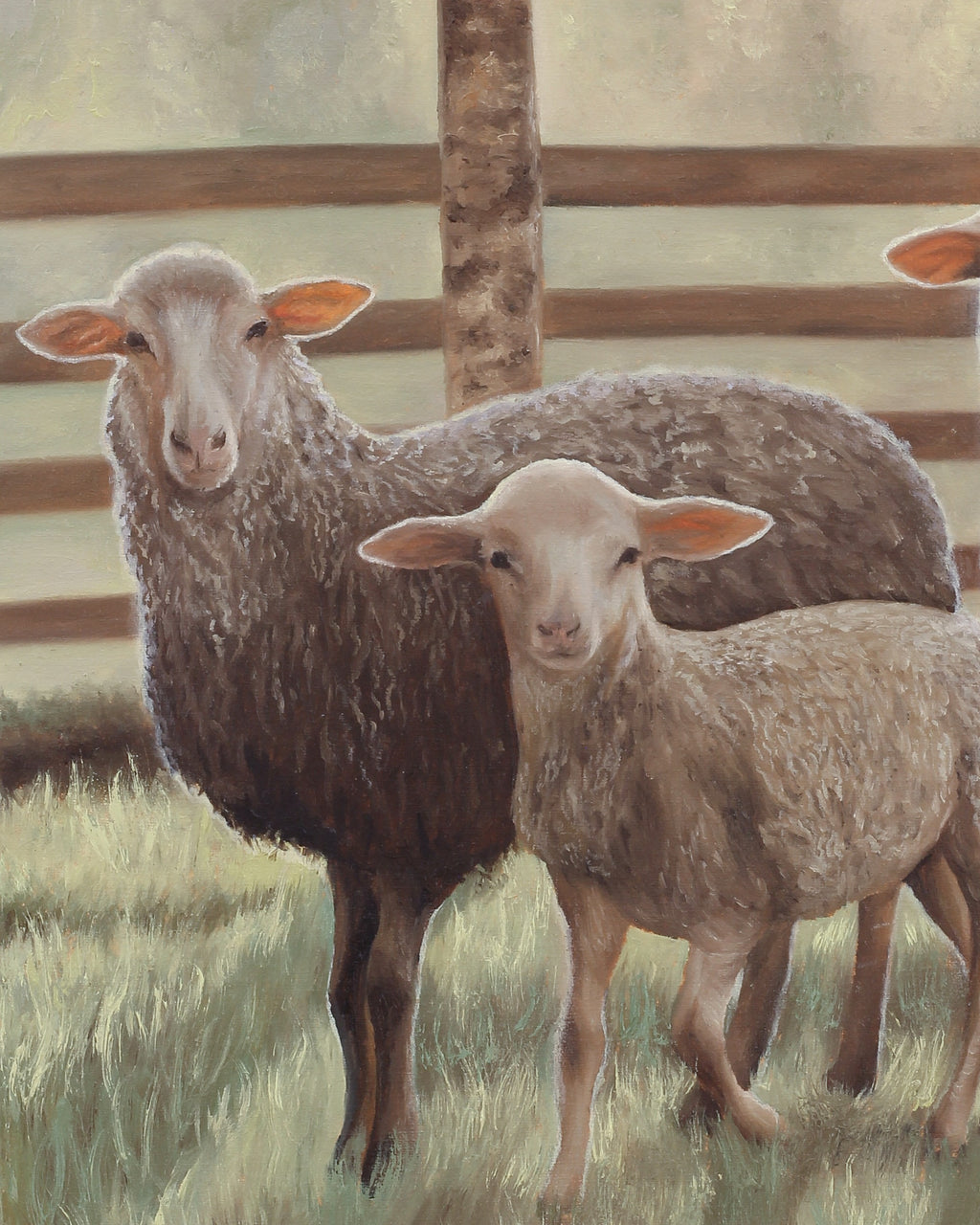 “The Quiet Three” Original Oil Painting