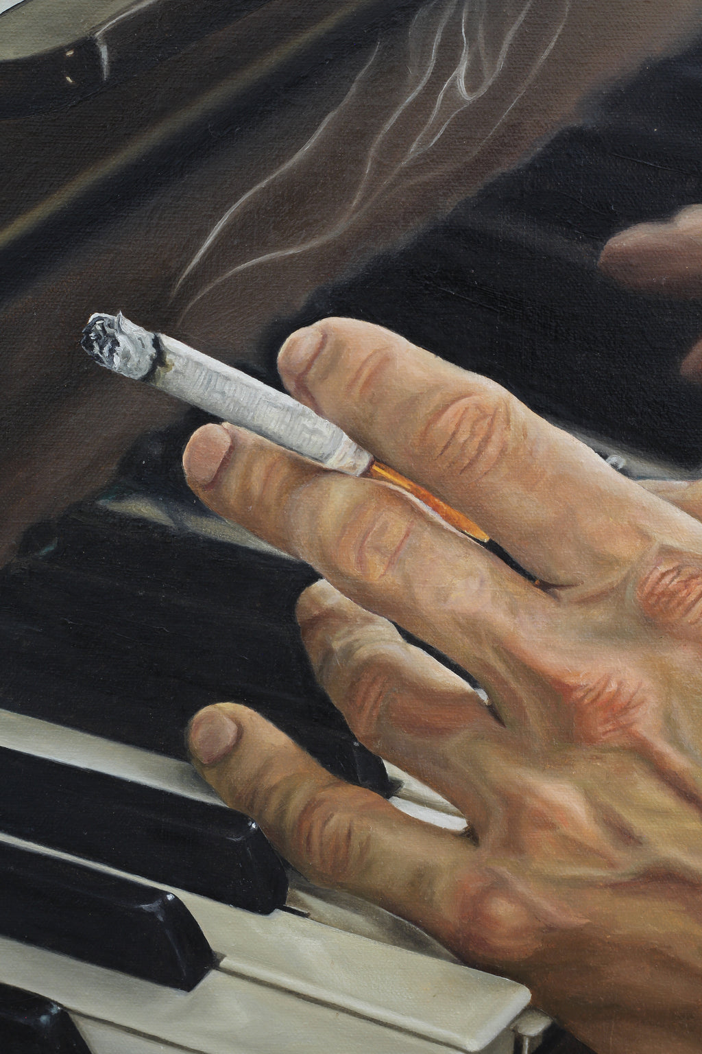 “Piano Man” Original Oil Painting