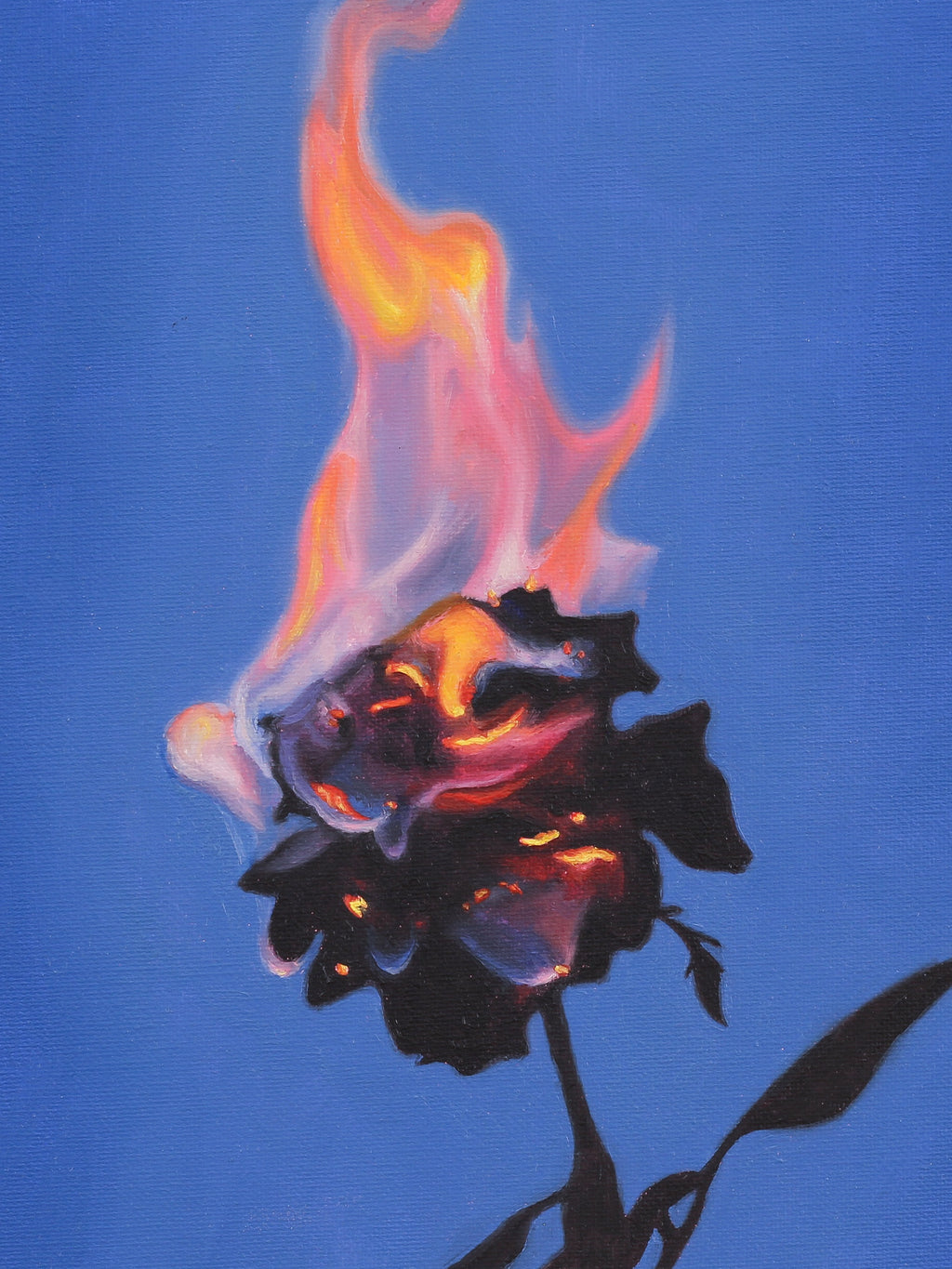 “Last Bloom” Original Oil Painting