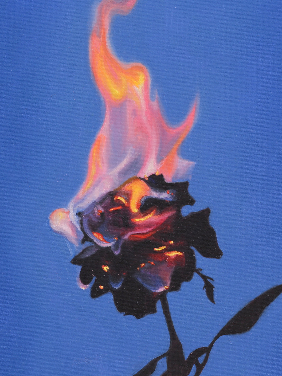 “Last Bloom” Original Oil Painting
