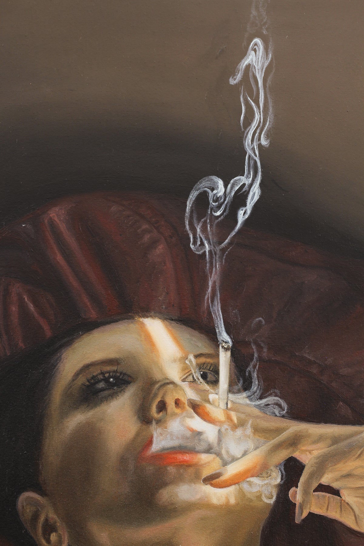 "Something To Take The Edge Off" Original Oil Painting